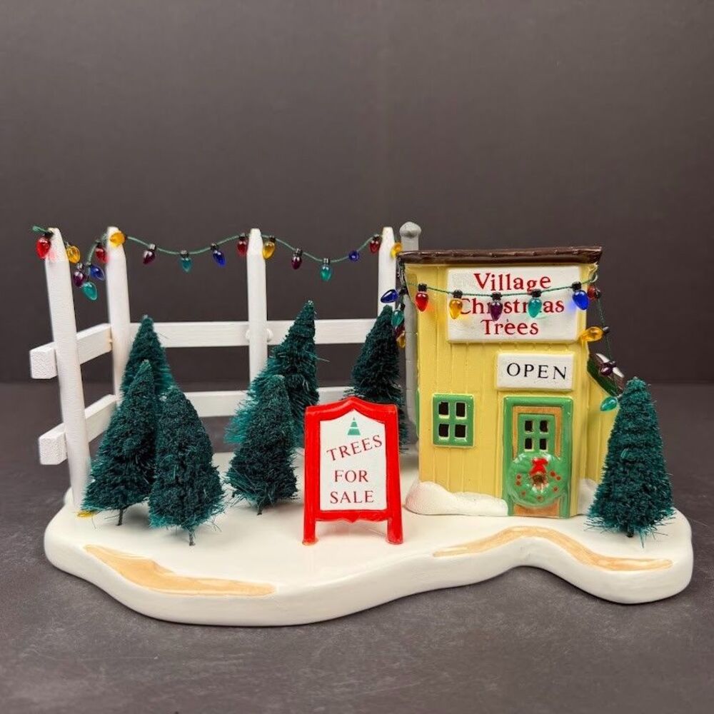 Department 56 Original Snow Village Tree Lot Accessory 5138-1 1988 w Box Retired